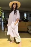 Made in Italy Milo Cotton Slouch Sac Dress Rosewater
